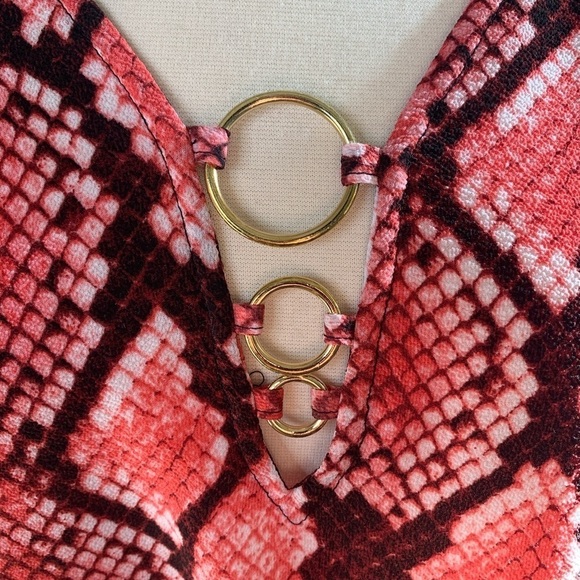 Michael Michael Kors Snake Print Poncho/Blouse - Picture 6 of 8